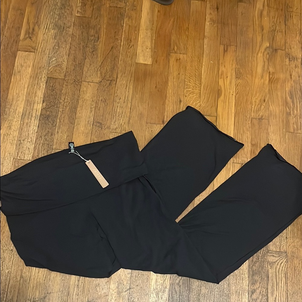 SKIMS Black Boot Cut Flare Pants